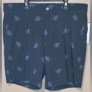 Original Penguin Men's Sport Navy Blue Penguin Patterned Shorts Sizes 32, 36, 42